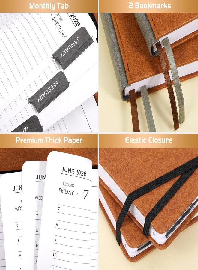 Lemome 2026 Diary - 2026 Daily Planner, January - December 2026 Appointment Book, 5.75" x 8.5", Hourly Planner 2026 with Tabs/Pen Loop/Bookmarks - Image 5